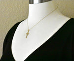 Ladda upp bild till gallerivisning, 14k Gold Tri Color Cross Crucifix Pendant Charm

