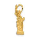Load image into Gallery viewer, 14k Yellow Gold New York Statue Liberty 3D Pendant Charm - [cklinternational]

