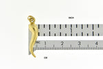 Charger l&#39;image dans la galerie, 14k Yellow Gold Italian Horn Lucky 3D Pendant Charm
