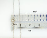 Ladda upp bild till gallerivisning, 14K White Gold 0.5mm Thin Curb Bracelet Anklet Choker Necklace Pendant Chain

