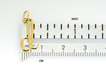 画像をギャラリービューアに読み込む, 10K Yellow Gold Lowercase Initial Letter D Script Cursive Alphabet Pendant Charm

