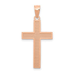 Cargar imagen en el visor de la galería, 14k Rose Gold Latin Cross Pendant Charm
