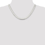 Load image into Gallery viewer, Sterling Silver 8mm Herringbone Bracelet Anklet Choker Necklace Pendant Chain
