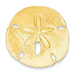 Load image into Gallery viewer, 14k Yellow Gold Sand Dollar Chain Slide Large Pendant Charm
