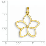Load image into Gallery viewer, 14k Yellow Gold Flower Cut Out Pendant Charm
