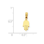 Load image into Gallery viewer, 14k Yellow Gold Hamsa Hand of God Extra Small Pendant Charm
