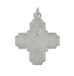 Lataa kuva Galleria-katseluun, Sterling Silver Cruciform Cross Four Way Medal Pendant Charm
