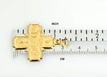 Φόρτωση εικόνας στο εργαλείο προβολής Συλλογής, 14k Yellow Gold Cross Cruciform Four Way Medal Pendant Charm
