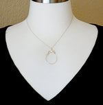 Load image into Gallery viewer, 14K Yellow Gold Butterfly Charm Holder Hanger Connector Pendant
