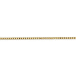 Carregar imagem no visualizador da galeria, 10k Yellow Gold 2mm Box Bracelet Anklet Choker Necklace Pendant Chain Lobster Clasp
