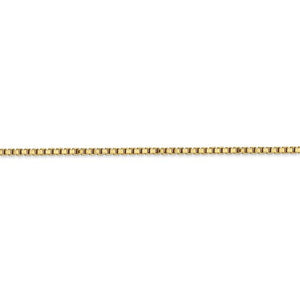10k Yellow Gold 2mm Box Bracelet Anklet Choker Necklace Pendant Chain Lobster Clasp