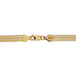 Carica l&#39;immagine nel visualizzatore di Gallery, 14k Yellow Gold 5.5mm Silky Herringbone Bracelet Anklet Choker Necklace Pendant Chain
