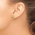 Afbeelding in Gallery-weergave laden, 14k Yellow Gold 11mm Classic Love Knot Stud Post Earrings
