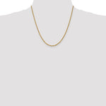 Załaduj obraz do przeglądarki galerii, 10k Yellow Gold 2.25mm Diamond Cut Rope Bracelet Anklet Choker Necklace Pendant Chain
