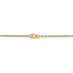 Загрузить изображение в средство просмотра галереи, 14k Yellow Gold 1.5mm Round Open Link Cable Bracelet Anklet Choker Necklace Pendant Chain
