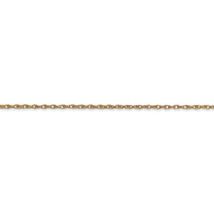 14k Yellow Gold 1.15mm Cable Rope Necklace Pendant Chain