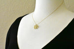 Load image into Gallery viewer, 14k Yellow Gold Initial Letter W Cursive Chain Slide Pendant Charm

