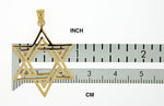 Lade das Bild in den Galerie-Viewer, 14K Yellow Gold Star of David Pendant Charm
