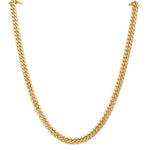 Indlæs billede til gallerivisning 14k Yellow Gold 6.75mm Miami Cuban Link Bracelet Anklet Choker Necklace Pendant Chain
