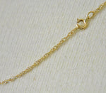 將圖片載入圖庫檢視器 14k Yellow Gold 1.15mm Cable Rope Necklace Pendant Chain
