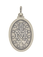 Carregar imagem no visualizador da galeria, Sterling Silver Blessed Virgin Mary Miraculous Medal Pendant Charm
