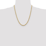 Ladda upp bild till gallerivisning, 10k Yellow Gold 3.75mm Diamond Cut Rope Bracelet Anklet Choker Necklace Pendant Chain
