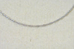 Kép betöltése a galériamegjelenítőbe: 14k White Gold 1.15mm Cable Rope Choker Necklace Pendant Chain
