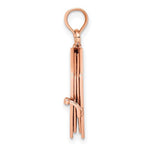 Kép betöltése a galériamegjelenítőbe: 14K Rose Gold Holy Bible Lord&#39;s Prayer Book 3D Pendant Charm
