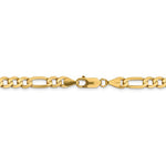 Kép betöltése a galériamegjelenítőbe: 14K Yellow Gold 6.25mm Flat Figaro Bracelet Anklet Choker Necklace Pendant Chain
