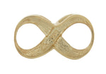 Załaduj obraz do przeglądarki galerii, 14k Yellow Gold Infinity Symbol Chain Slide Pendant Charm
