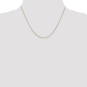 14K Solid Yellow Gold 0.65mm Classic Round Snake Bracelet Anklet Choker Necklace Pendant Chain