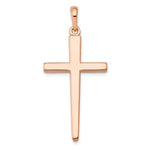 Lataa kuva Galleria-katseluun, 14K Rose Gold Cross Polished Pendant Charm
