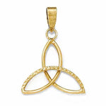 Load image into Gallery viewer, 14k Yellow Gold Celtic Knot 3D Pendant Charm
