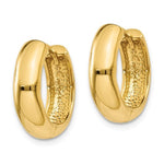 Load image into Gallery viewer, 14k Yellow Gold Classic Polished Hinged Hoop Huggie Earrings
