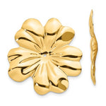Загрузить изображение в средство просмотра галереи, 14K Yellow Gold Flower Floral Earring Jackets
