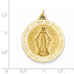Load image into Gallery viewer, 14k Yellow Gold Blessed Virgin Mary Miraculous Medal Pendant Charm
