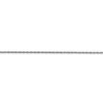 画像をギャラリービューアに読み込む, 14k White Gold 0.70mm Thin Cable Rope Necklace Pendant Chain
