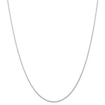 Afbeelding in Gallery-weergave laden, 14k White Gold 0.70mm Thin Cable Rope Necklace Pendant Chain
