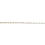 Φόρτωση εικόνας στο εργαλείο προβολής Συλλογής, 14k Yellow Gold 0.70mm Thin Cable Rope Necklace Pendant Chain
