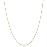 Charger l&#39;image dans la galerie, 14k Yellow Gold 0.70mm Thin Cable Rope Necklace Pendant Chain
