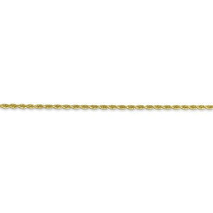 10k Yellow Gold 1.75mm Diamond Cut Rope Bracelet Anklet Necklace Pendant Chain