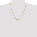 Indlæs billede til gallerivisning 10k Yellow Gold 1.75mm Diamond Cut Rope Bracelet Anklet Choker Necklace Pendant Chain
