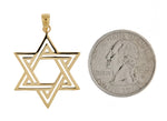 Lade das Bild in den Galerie-Viewer, 14K Yellow Gold Star of David Pendant Charm
