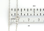 이미지를 갤러리 뷰어에 로드 , 14k White Gold 1.15mm Cable Rope Choker Necklace Pendant Chain
