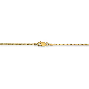 14K Yellow Gold 1.05mm Box Bracelet Anklet Necklace Choker Pendant Chain
