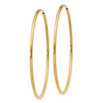 Afbeelding in Gallery-weergave laden, 14K Yellow Gold 41mm x 1.5mm Endless Round Hoop Earrings
