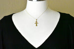 Load image into Gallery viewer, 14K Yellow Gold Ankh Cross Reversible Pendant Charm
