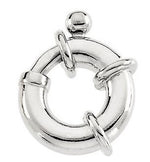 Charger l&#39;image dans la galerie, 14K Yellow White Gold Large Jumbo Spring Clasp 12mm 14mm 16mm for Necklace Bracelet Chain Charm Hanger Connector Enhancer
