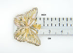 Lataa kuva Galleria-katseluun, 14k Yellow Gold and Rhodium Butterfly Pendant Charm
