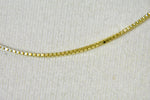 Cargar imagen en el visor de la galería, 14K Yellow Gold 1.5mm Box Bracelet Anklet Necklace Choker Pendant Chain
